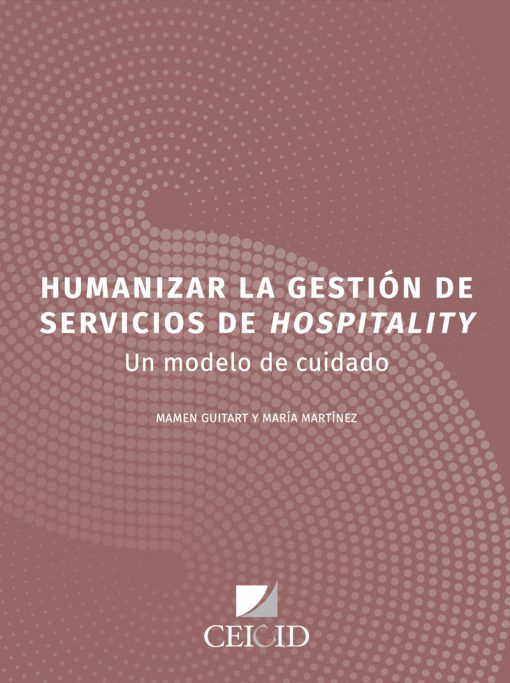 Portada Modelo Cuidado. Hospitality